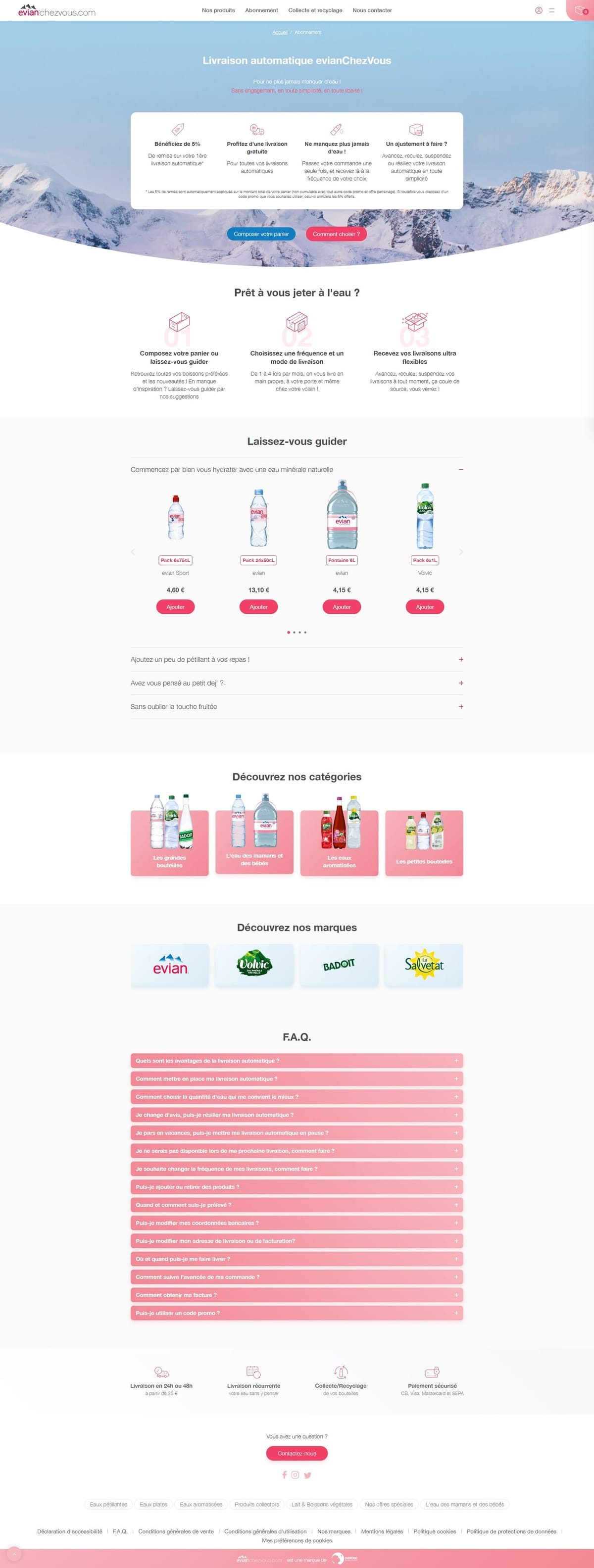 Evianchezvous — capture d'écran 2 de l'interface (React.js, GraphQL)